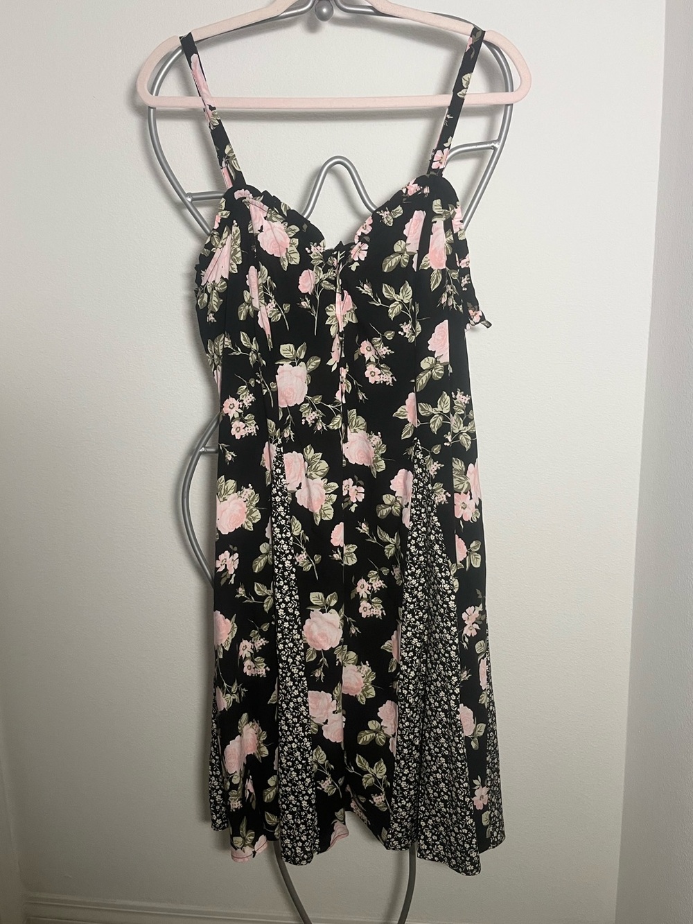 Torrid Floral Godet Mini Dress